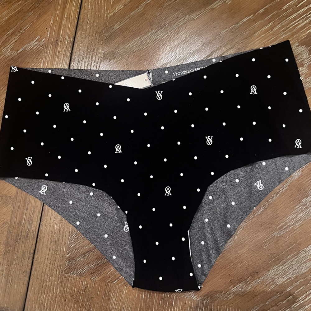 Victoria's Secret Black Polka Dot cheekys
